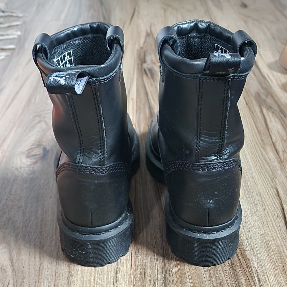 Doc Martens Black Leather Boots - Picture 3 of 7